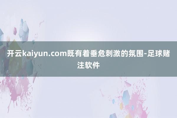 开云kaiyun.com既有着垂危刺激的氛围-足球赌注软件