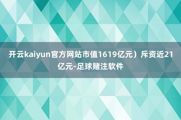 开云kaiyun官方网站市值1619亿元）斥资近21亿元-足球赌注软件