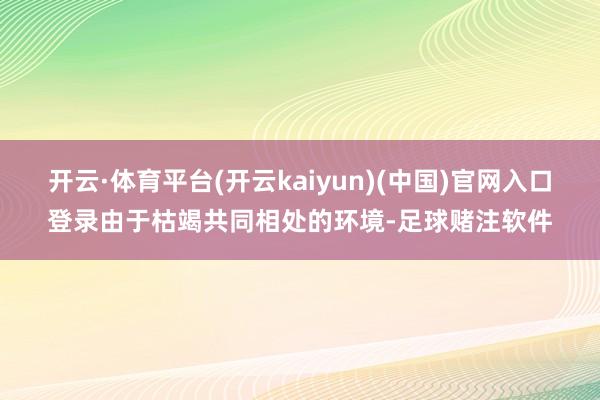 开云·体育平台(开云kaiyun)(中国)官网入口登录由于枯竭共同相处的环境-足球赌注软件