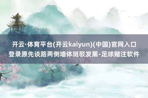 开云·体育平台(开云kaiyun)(中国)官网入口登录原先谈路两侧墙体斑驳发黑-足球赌注软件