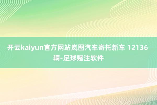 开云kaiyun官方网站岚图汽车寄托新车 12136 辆-足球赌注软件