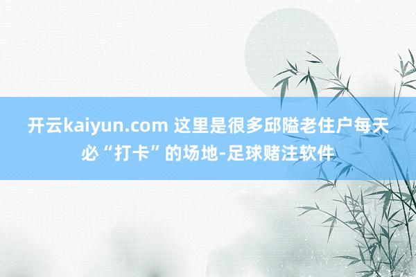 开云kaiyun.com 这里是很多邱隘老住户每天必“打卡”的场地-足球赌注软件