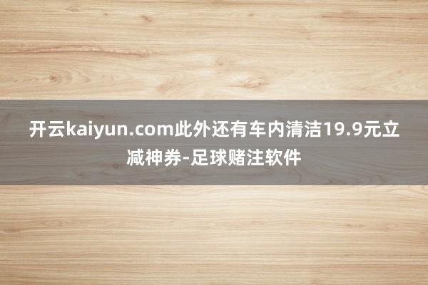 开云kaiyun.com此外还有车内清洁19.9元立减神券-足球赌注软件