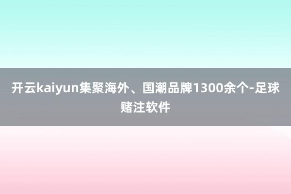 开云kaiyun集聚海外、国潮品牌1300余个-足球赌注软件
