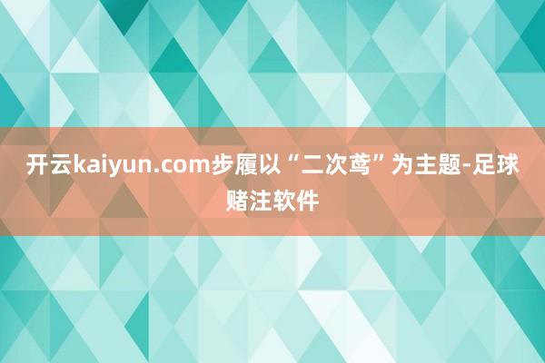 开云kaiyun.com步履以“二次鸢”为主题-足球赌注软件
