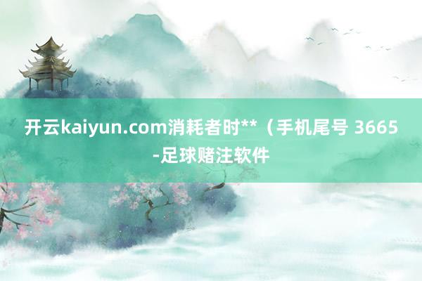 开云kaiyun.com消耗者时**（手机尾号 3665-足球赌注软件