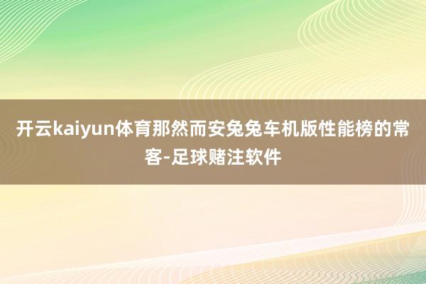 开云kaiyun体育那然而安兔兔车机版性能榜的常客-足球赌注软件