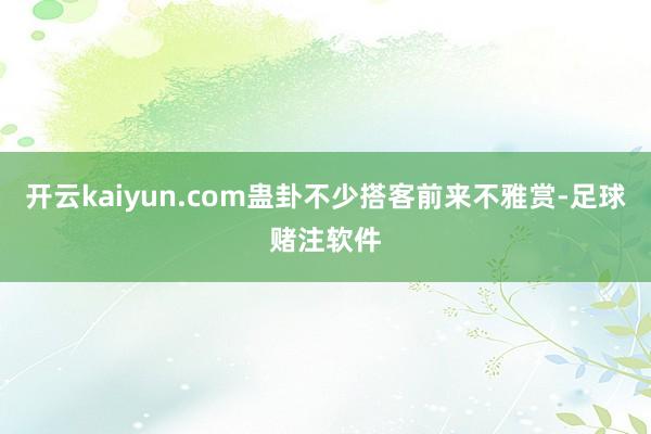 开云kaiyun.com蛊卦不少搭客前来不雅赏-足球赌注软件