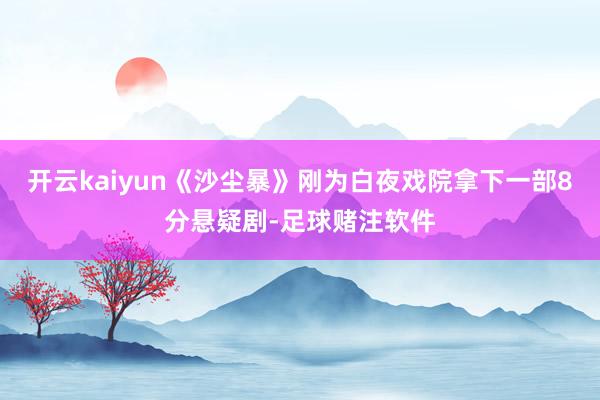 开云kaiyun《沙尘暴》刚为白夜戏院拿下一部8分悬疑剧-足球赌注软件