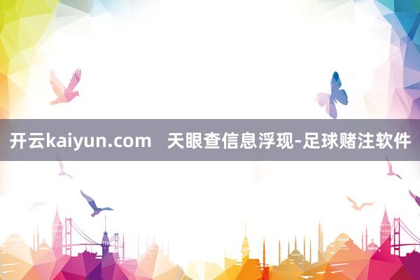 开云kaiyun.com   天眼查信息浮现-足球赌注软件