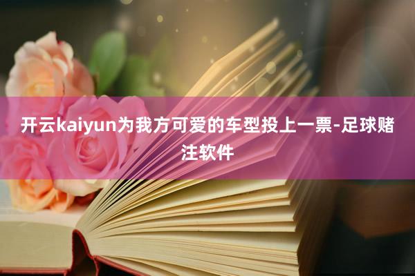 开云kaiyun为我方可爱的车型投上一票-足球赌注软件