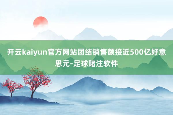 开云kaiyun官方网站团结销售额接近500亿好意思元-足球赌注软件