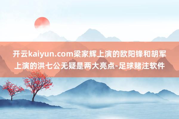 开云kaiyun.com梁家辉上演的欧阳锋和胡军上演的洪七公无疑是两大亮点-足球赌注软件