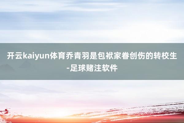 开云kaiyun体育乔青羽是包袱家眷创伤的转校生-足球赌注软件