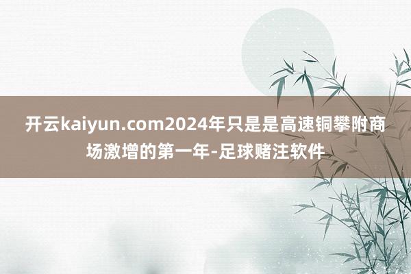 开云kaiyun.com2024年只是是高速铜攀附商场激增的第一年-足球赌注软件