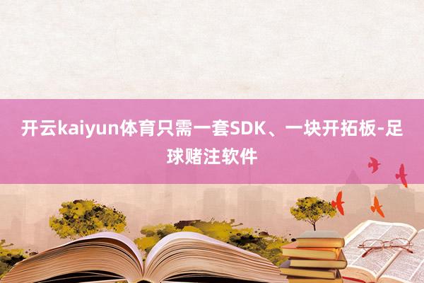 开云kaiyun体育只需一套SDK、一块开拓板-足球赌注软件