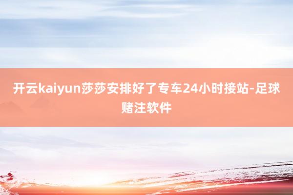开云kaiyun莎莎安排好了专车24小时接站-足球赌注软件