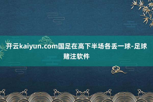 开云kaiyun.com国足在高下半场各丢一球-足球赌注软件