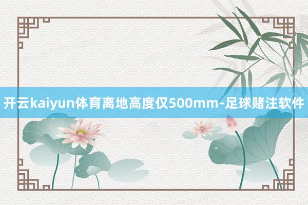 开云kaiyun体育离地高度仅500mm-足球赌注软件