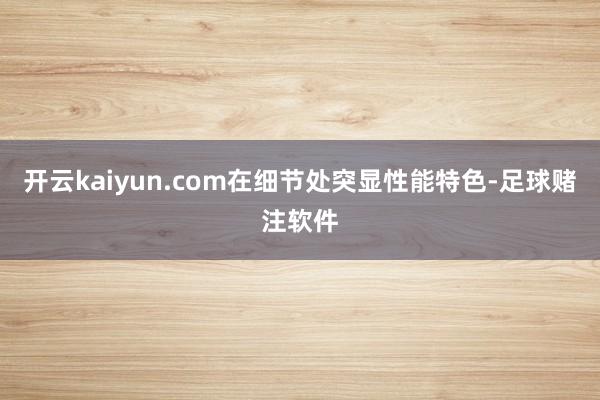开云kaiyun.com在细节处突显性能特色-足球赌注软件