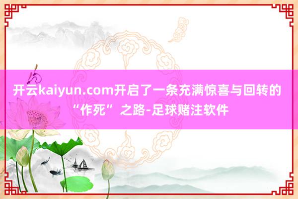 开云kaiyun.com开启了一条充满惊喜与回转的 “作死” 之路-足球赌注软件