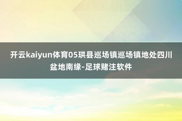 开云kaiyun体育05珙县巡场镇巡场镇地处四川盆地南缘-足球赌注软件