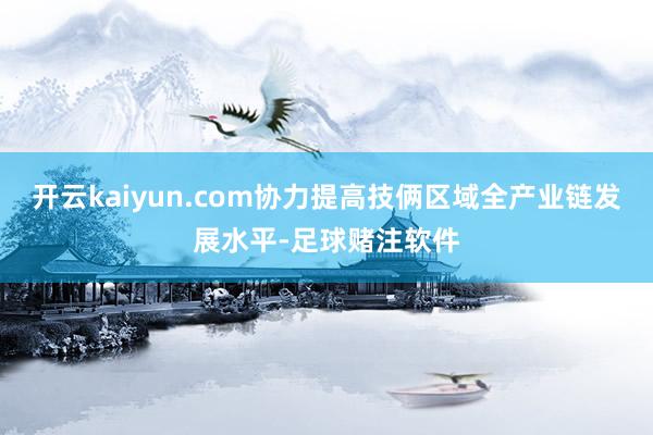 开云kaiyun.com协力提高技俩区域全产业链发展水平-足球赌注软件