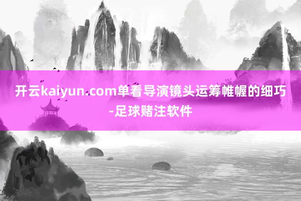 开云kaiyun.com单看导演镜头运筹帷幄的细巧-足球赌注软件