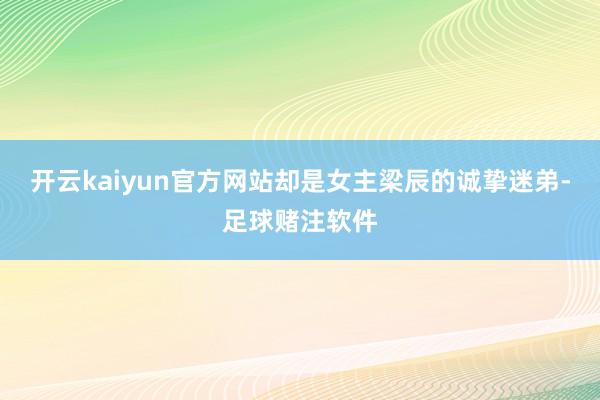 开云kaiyun官方网站却是女主梁辰的诚挚迷弟-足球赌注软件