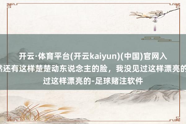开云·体育平台(开云kaiyun)(中国)官网入口登录哇，尽然还有这样楚楚动东说念主的脸，我没见过这样漂亮的-足球赌注软件