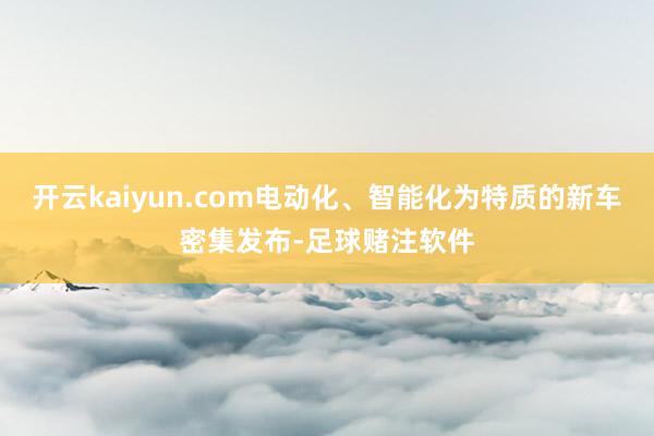 开云kaiyun.com电动化、智能化为特质的新车密集发布-足球赌注软件