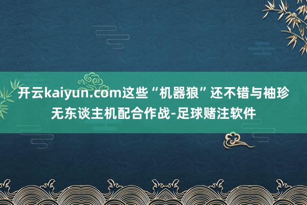 开云kaiyun.com这些“机器狼”还不错与袖珍无东谈主机配合作战-足球赌注软件