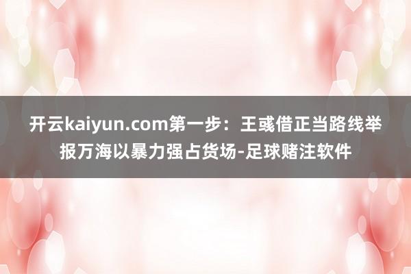 开云kaiyun.com第一步:王彧借正当路线举报万海以暴力强占货场-足球赌注软件