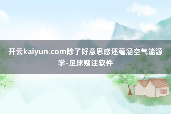 开云kaiyun.com除了好意思感还蕴涵空气能源学-足球赌注软件