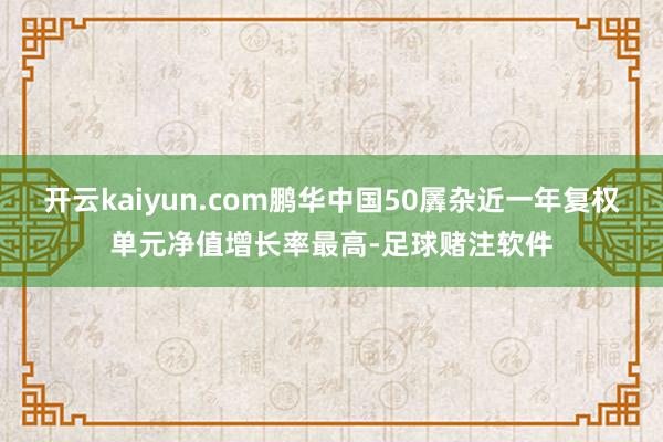 开云kaiyun.com鹏华中国50羼杂近一年复权单元净值增长率最高-足球赌注软件
