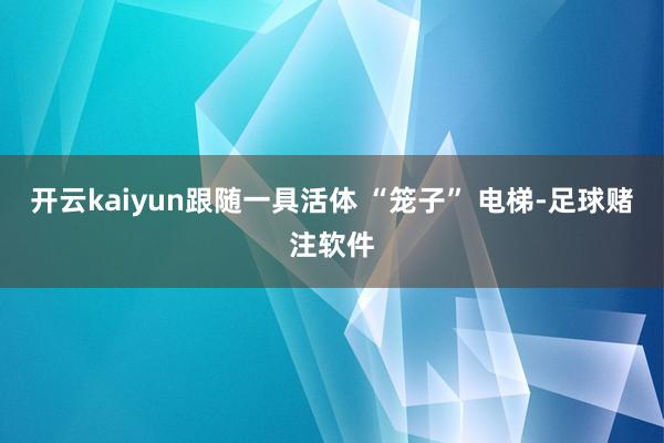 开云kaiyun跟随一具活体 “笼子” 电梯-足球赌注软件
