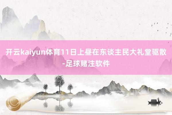 开云kaiyun体育11日上昼在东谈主民大礼堂驱散-足球赌注软件
