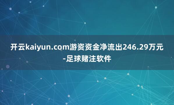 开云kaiyun.com游资资金净流出246.29万元-足球赌注软件
