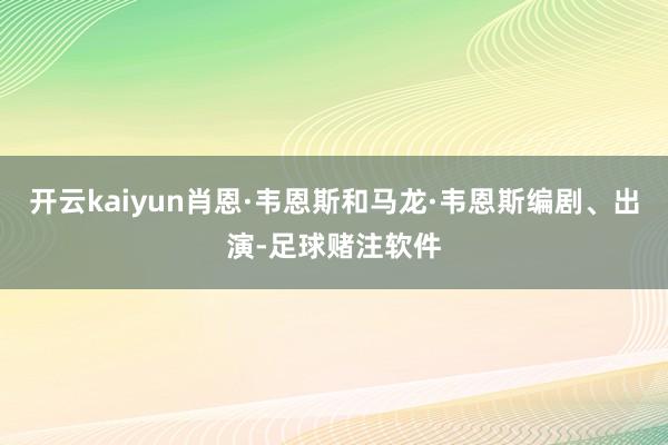 开云kaiyun肖恩·韦恩斯和马龙·韦恩斯编剧、出演-足球赌注软件