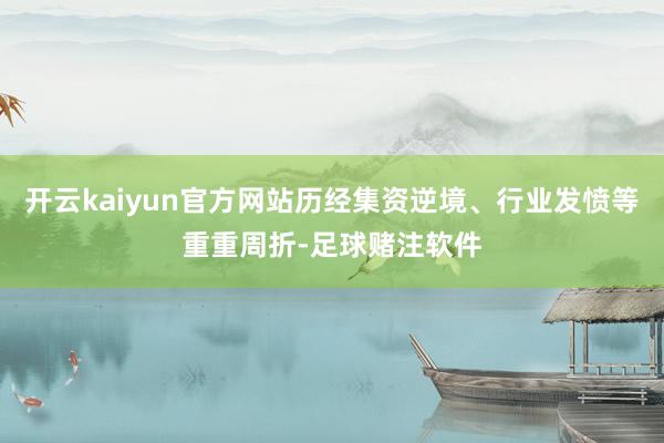 开云kaiyun官方网站历经集资逆境、行业发愤等重重周折-足球赌注软件