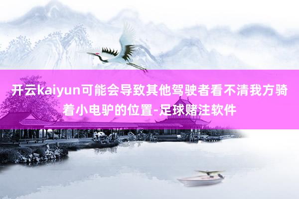 开云kaiyun可能会导致其他驾驶者看不清我方骑着小电驴的位置-足球赌注软件
