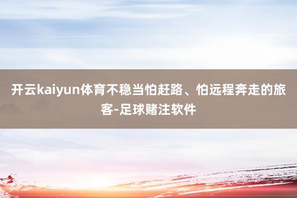开云kaiyun体育不稳当怕赶路、怕远程奔走的旅客-足球赌注软件
