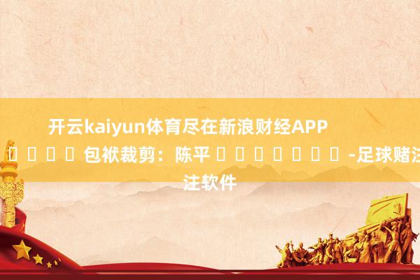 开云kaiyun体育尽在新浪财经APP 包袱裁剪:陈平 -足球赌注软件